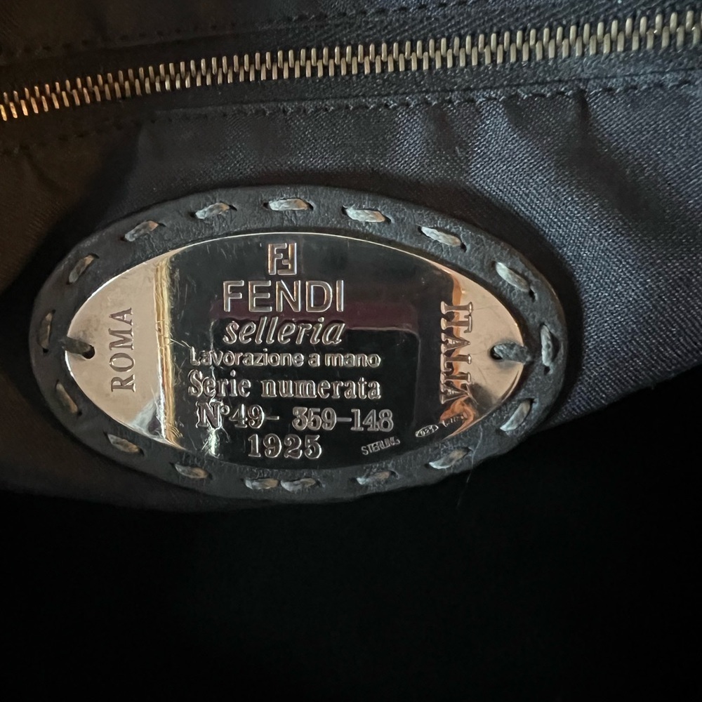 Fendi Selleria Canvas and Leather Bag Authentic - Picture 7 of 9